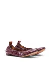 Lanvin Women's Ballerina In Burgundy