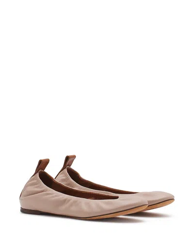 LANVIN WOMEN'S THE LEATHER BALLERINA FLAT