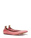 Lanvin The Leather Ballerina Flat For Women In Venus