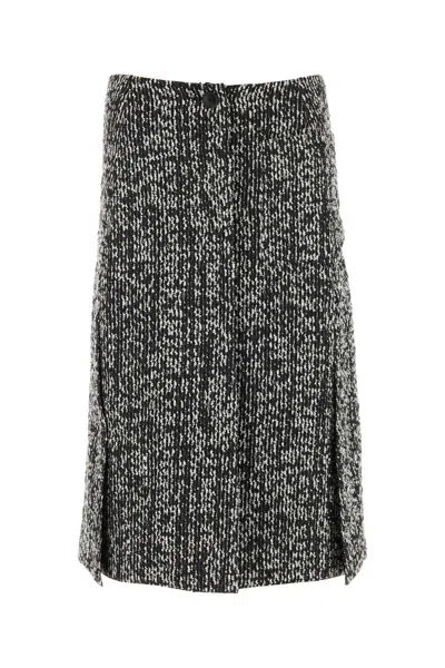 LANVIN LANVIN WOMEN TWO-TONE BOUCLE SKIRT