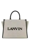 Lanvin Borsa Shopping In & Out Piccola In Tela Bicolor Donna