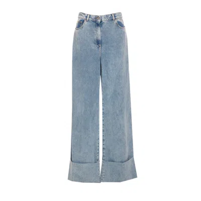 Lanvin Women Wide Leg Denim Pants