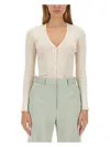 Lanvin Wool Cardigan In Neutral