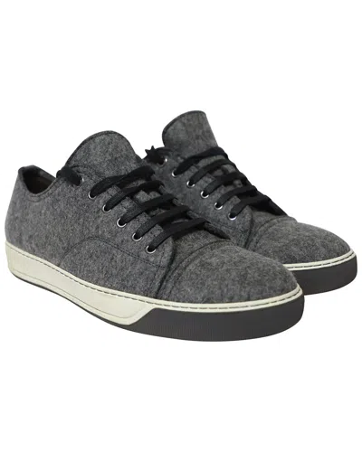 Pre-owned Lanvin Women's Wool/hair Dbb1 Felt Low-top Sneaker (authentic Pre-loved)