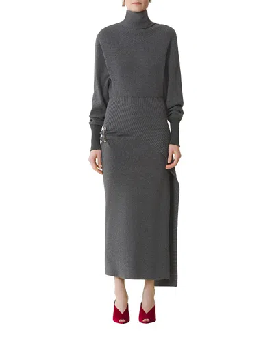 LANVIN WOOL AND CASHMERE MIDI DRESS