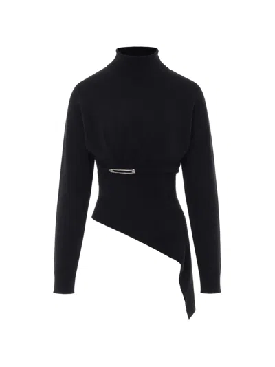 Lanvin Wool And Cashmere Sweater In Black
