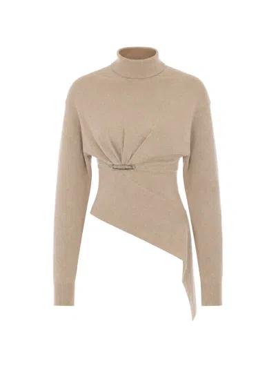 Lanvin Wool And Cashmere Sweater In Neutrals