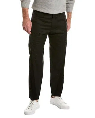 Pre-owned Lanvin Wool & Silk-blend Trouser Men's In Black