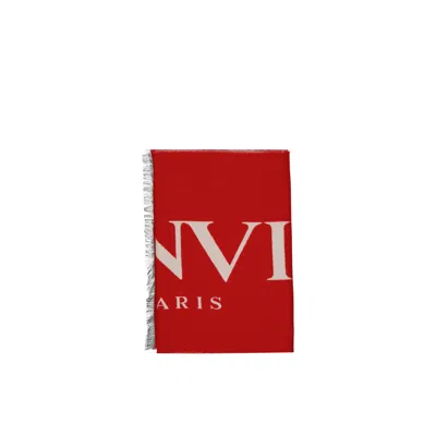 Lanvin Wool And Silk Scarf Women In Red