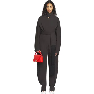 Lanvin Wool And Viscose Barrel Pants In Black