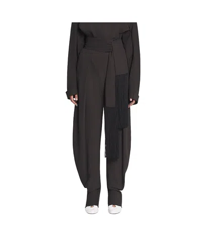 LANVIN WOOL AND VISCOSE LIKE BARREL PANTS