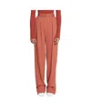 Lanvin Wool And Viscose Like Pants With Darts In Brown