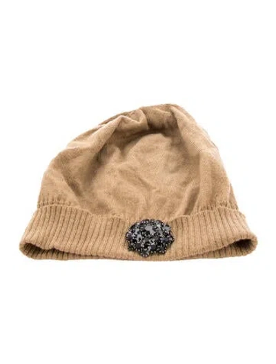 Pre-owned Lanvin Wool Beanie In Brown