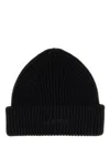 Lanvin Wool Beanie Hat In Black