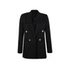 Lanvin Double-breasted Black Wool Jacket