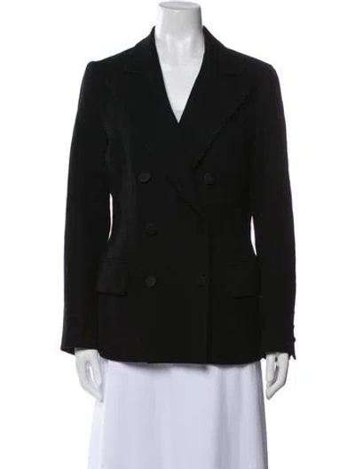 Pre-owned Lanvin Wool Blazer In Black