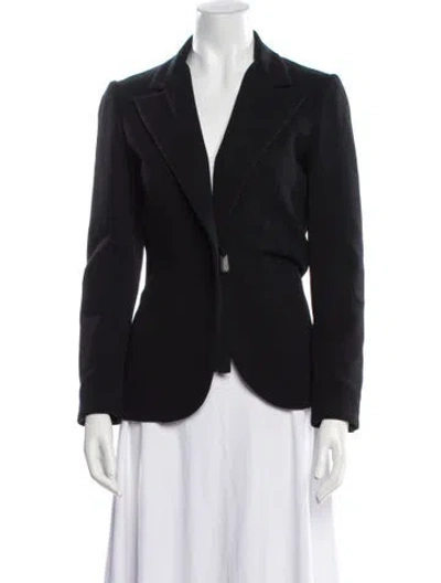 Pre-owned Lanvin Wool Blazer In Black