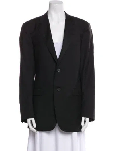 Pre-owned Lanvin Wool Blazer In Black