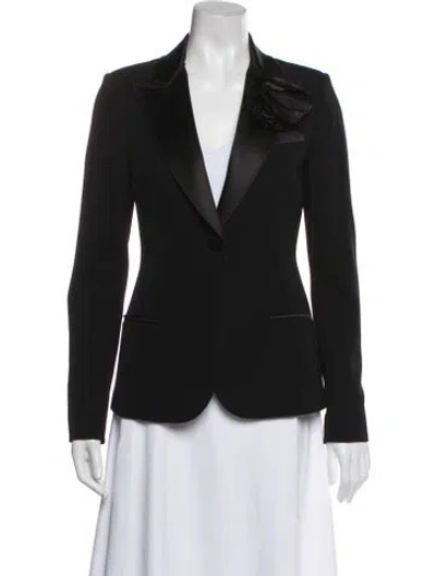 Pre-owned Lanvin Wool Blazer In Black