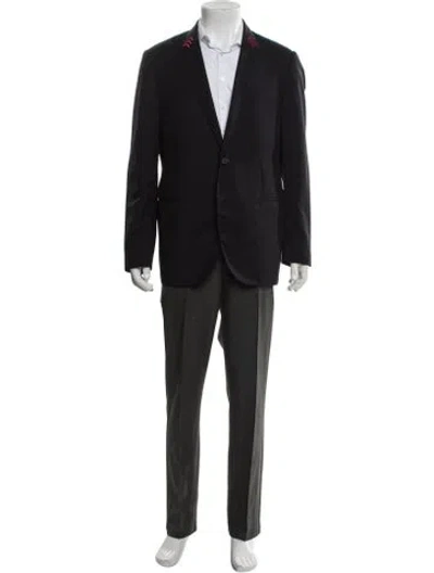 Pre-owned Lanvin Wool Blazer In Black