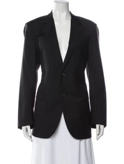 Pre-owned Lanvin Wool Blazer In Black