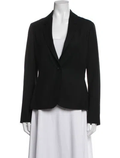Pre-owned Lanvin Wool Blazer In Black