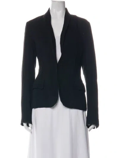 Pre-owned Lanvin Wool Blazer In Black