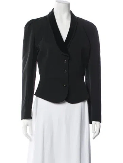 Pre-owned Lanvin Wool Blazer In Black