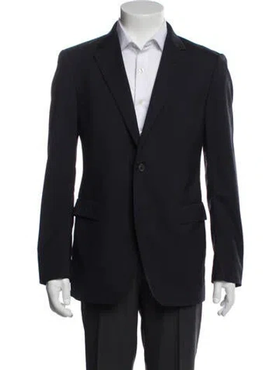 Pre-owned Lanvin Wool Blazer In Blue