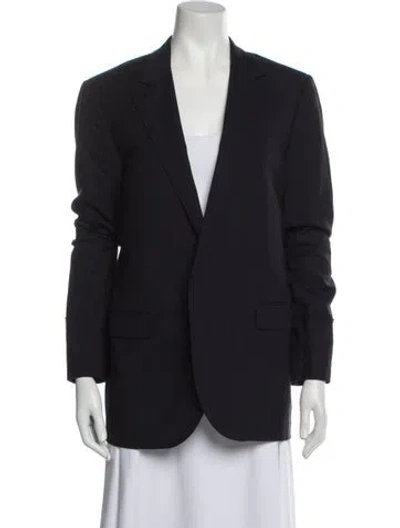 Pre-owned Lanvin Wool Blazer In Blue