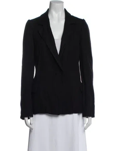 Pre-owned Lanvin Wool Blazer In Blue