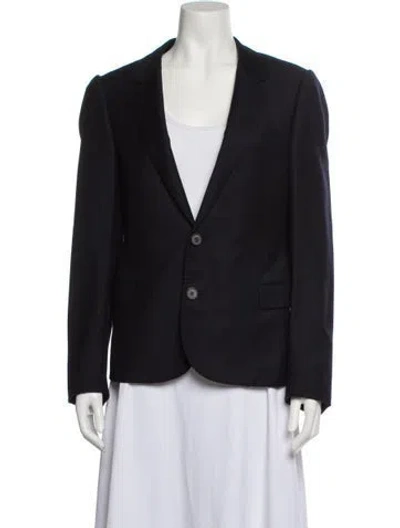 Pre-owned Lanvin Wool Blazer In Blue