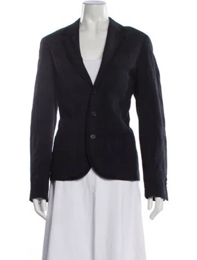 Pre-owned Lanvin Wool Blazer In Blue