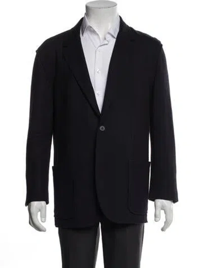 Pre-owned Lanvin Wool Blazer In Blue