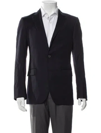 Pre-owned Lanvin Wool Blazer In Blue