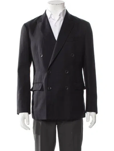 Pre-owned Lanvin Wool Blazer In Blue