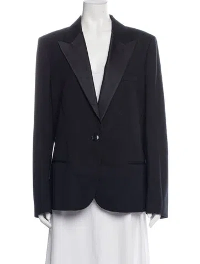 Pre-owned Lanvin Wool Blazer In Blue