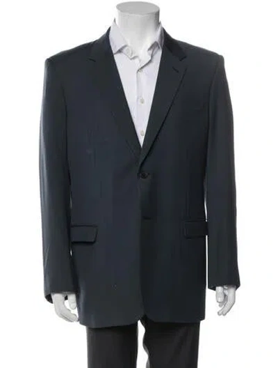 Pre-owned Lanvin Wool Blazer In Blue
