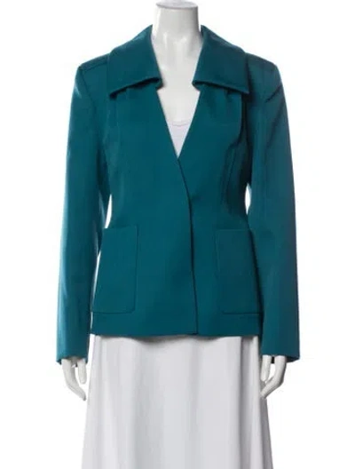 Pre-owned Lanvin Wool Blazer In Blue