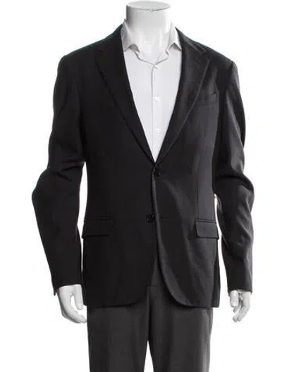 Pre-owned Lanvin Wool Blazer In Blue
