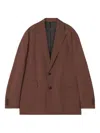 Lanvin Wool Blazer In Brown