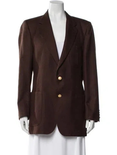 Pre-owned Lanvin Wool Blazer In Brown