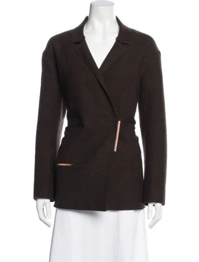 Pre-owned Lanvin Wool Blazer In Brown