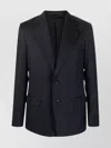 Lanvin Single-breasted Wool Blazer In Grey