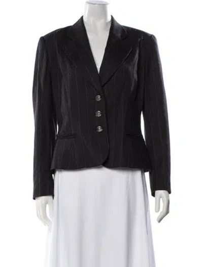 Pre-owned Lanvin Wool Blazer In Gray