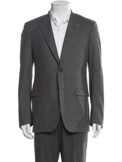 Pre-owned Lanvin Wool Blazer In Gray