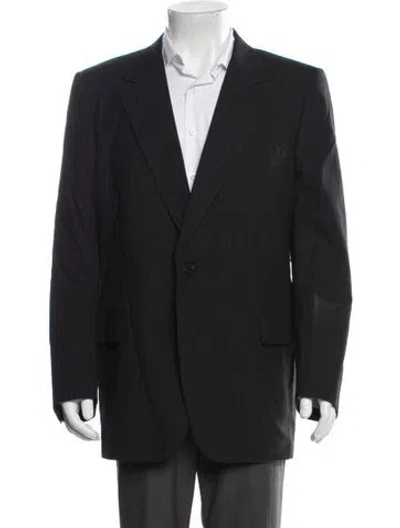 Pre-owned Lanvin Wool Blazer In Gray