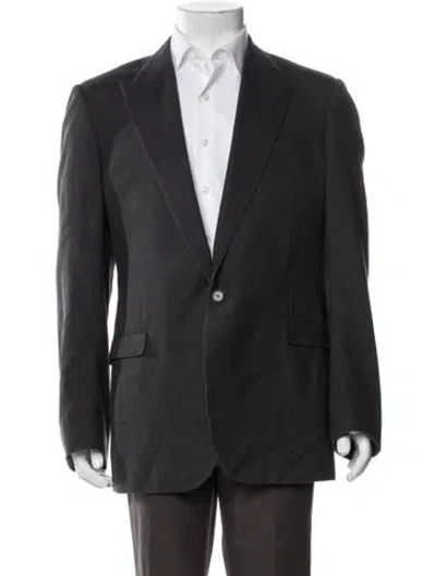 Pre-owned Lanvin Wool Blazer In Gray