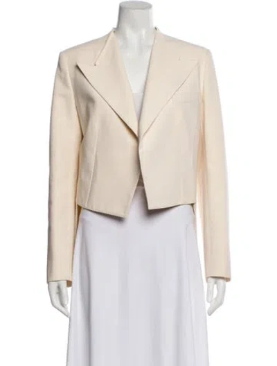 Pre-owned Lanvin Wool Blazer In Neutral