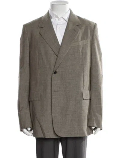 Pre-owned Lanvin Wool Blazer In Neutral